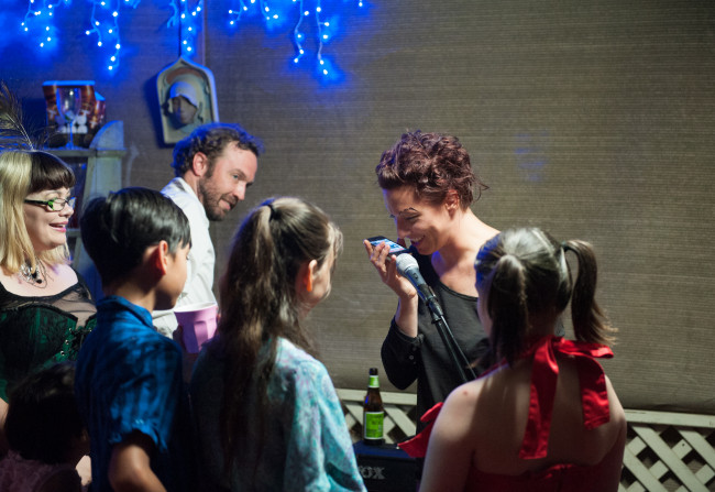 Amanda Palmer and friends in all their glory, live at a house party in Lutwyche