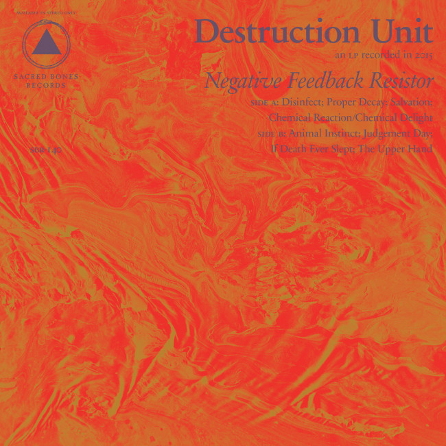 Destruction Unit – Negative Feedback Resistor (Sacred Bones) Destruction Unit – Negative Feedback Resistor (Sacred Bones)